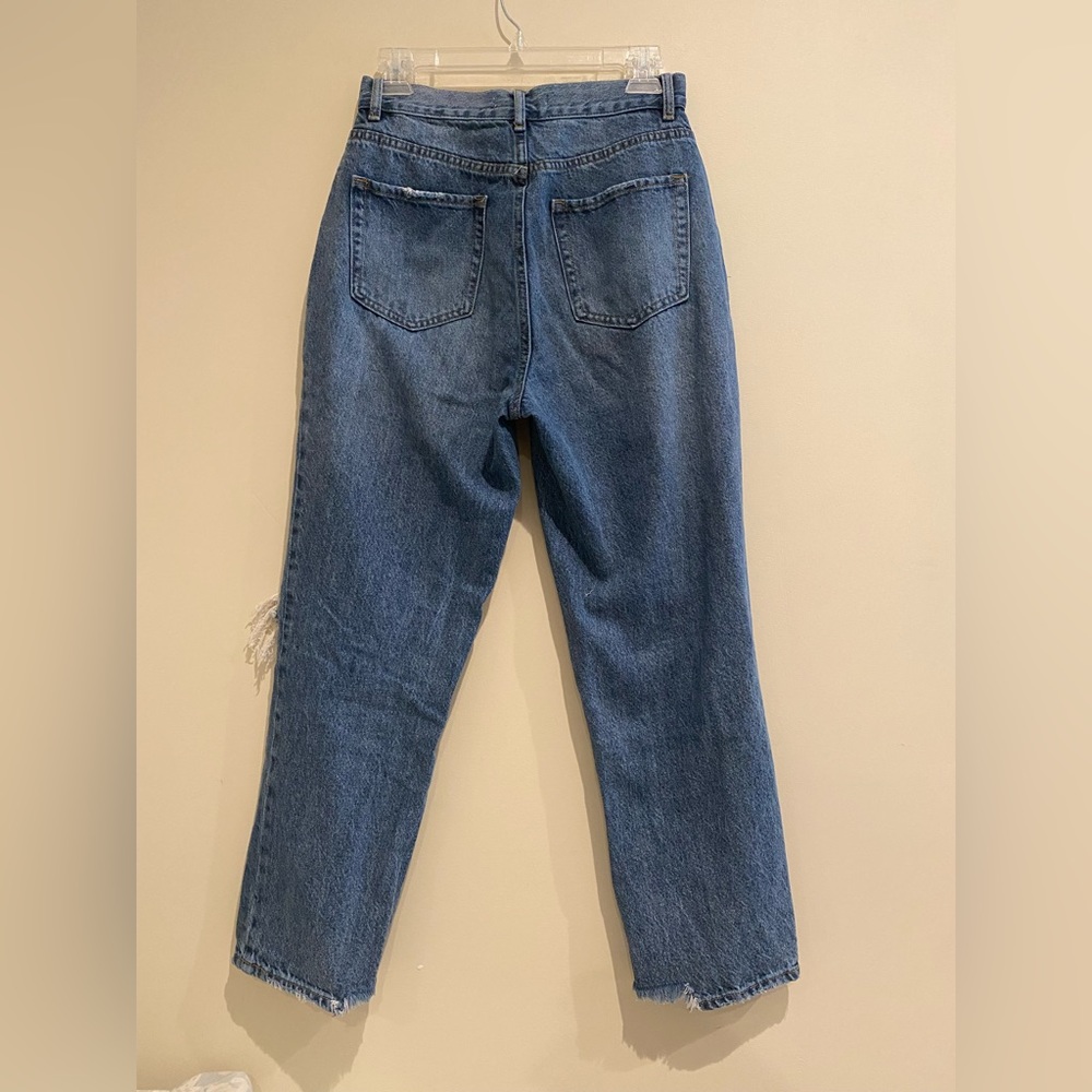 PacSun High Rise Straight Button Fly Blue Jeans - Picture 2 of 9